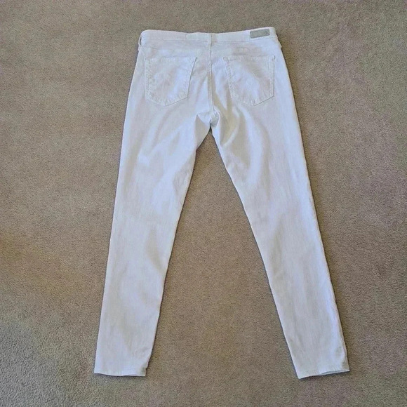 Adriano Goldschmied White Super Skinny Ankle Jeans Size 30 Legging Ankle Denim - Picture 12 of 16